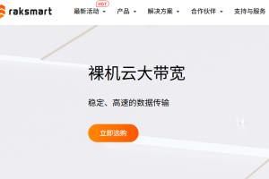RAKsmart美国裸机云大宽带服务器价格及租用指南