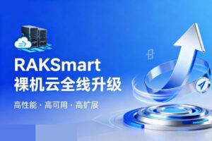 RAKsmart裸机云全线升级：存储性能、计算能力和网络质量全面提升